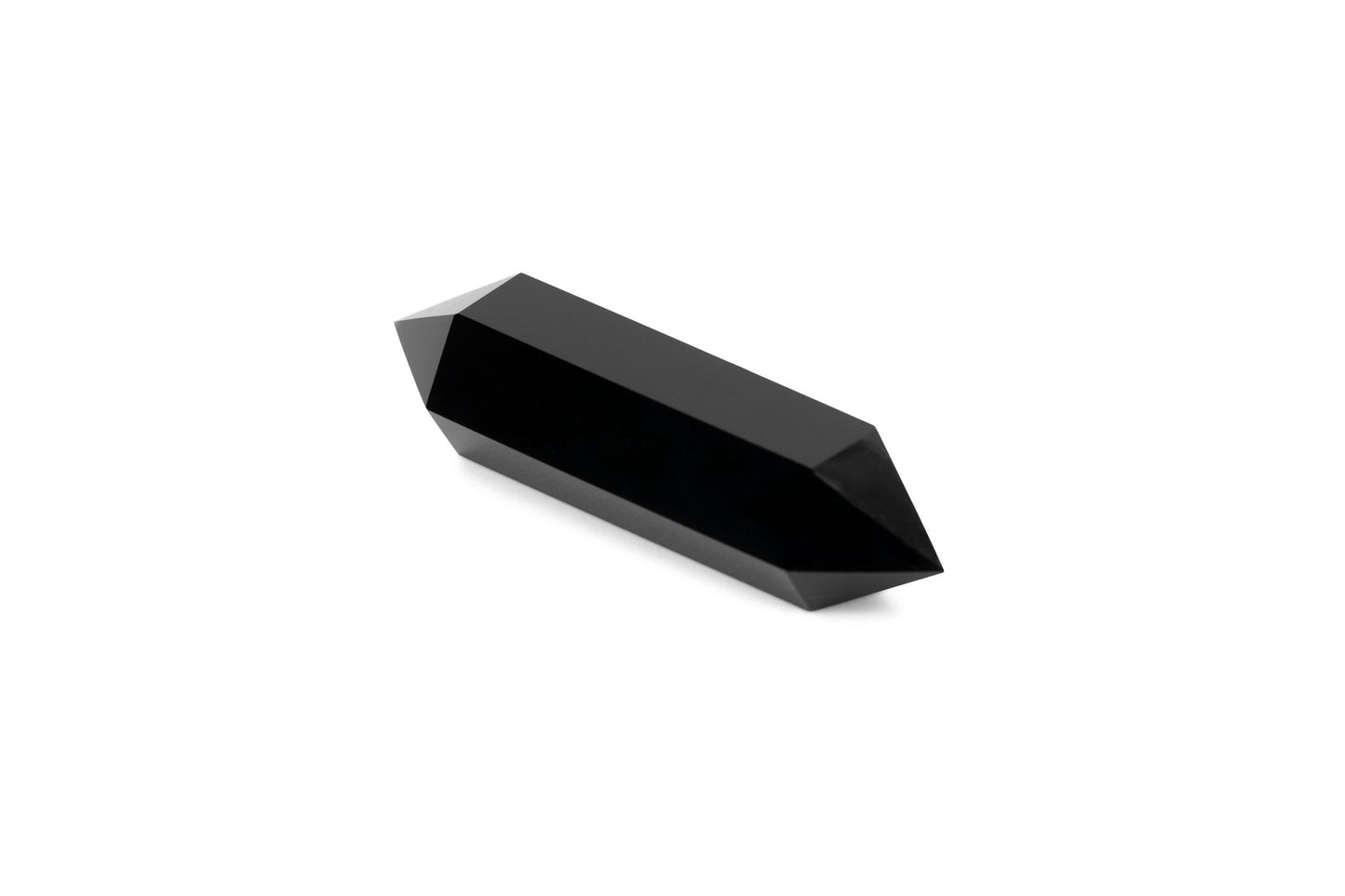 Double Terminated Black Obsidian Point